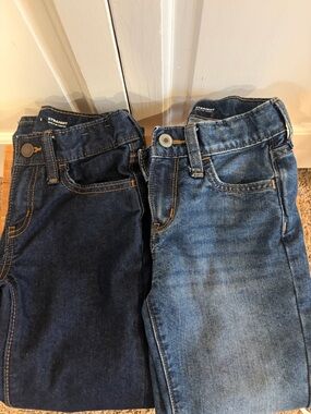 Lot of 2 Boys Straight Leg Old Navy Jeans - Dark Blue & Light Blue